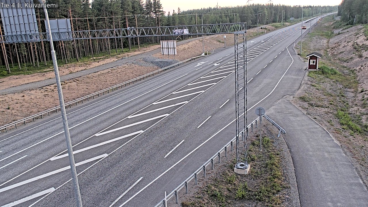 Weather Camera Image Väg 4 Ii, Kuivaniemi, Ii, Pohjois-Pohjanmaa