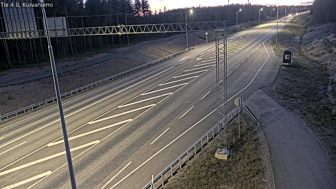Weather Camera Image Väg 4 Ii, Kuivaniemi, Ii, Pohjois-Pohjanmaa