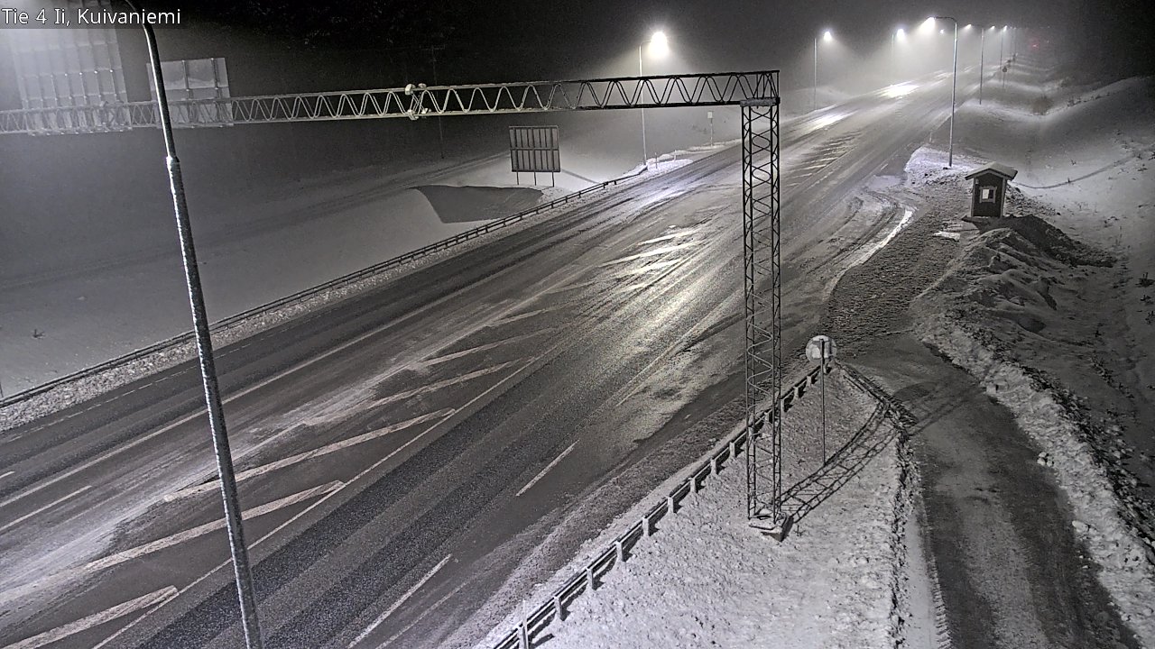 Weather Camera Image Väg 4 Ii, Kuivaniemi, Ii, Pohjois-Pohjanmaa