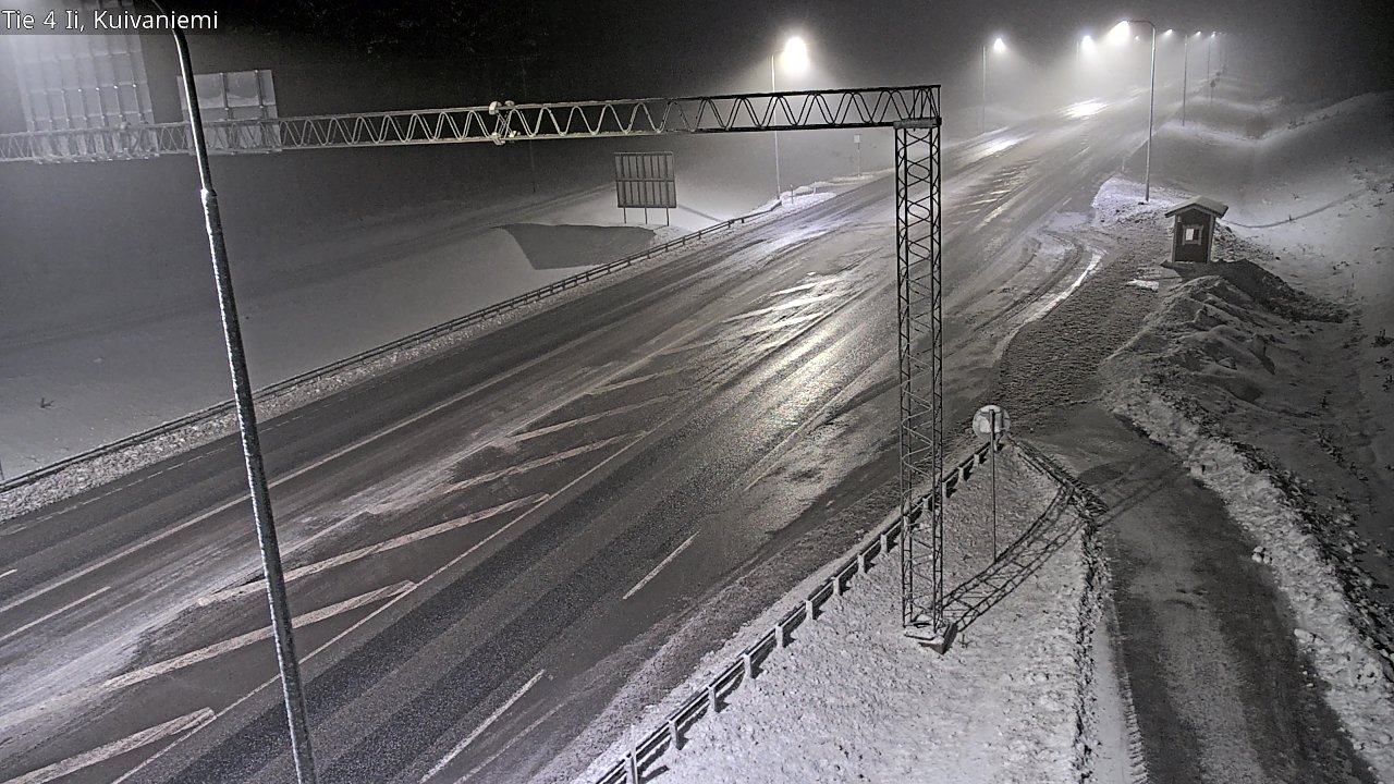 Weather Camera Image Väg 4 Ii, Kuivaniemi, Ii, Pohjois-Pohjanmaa