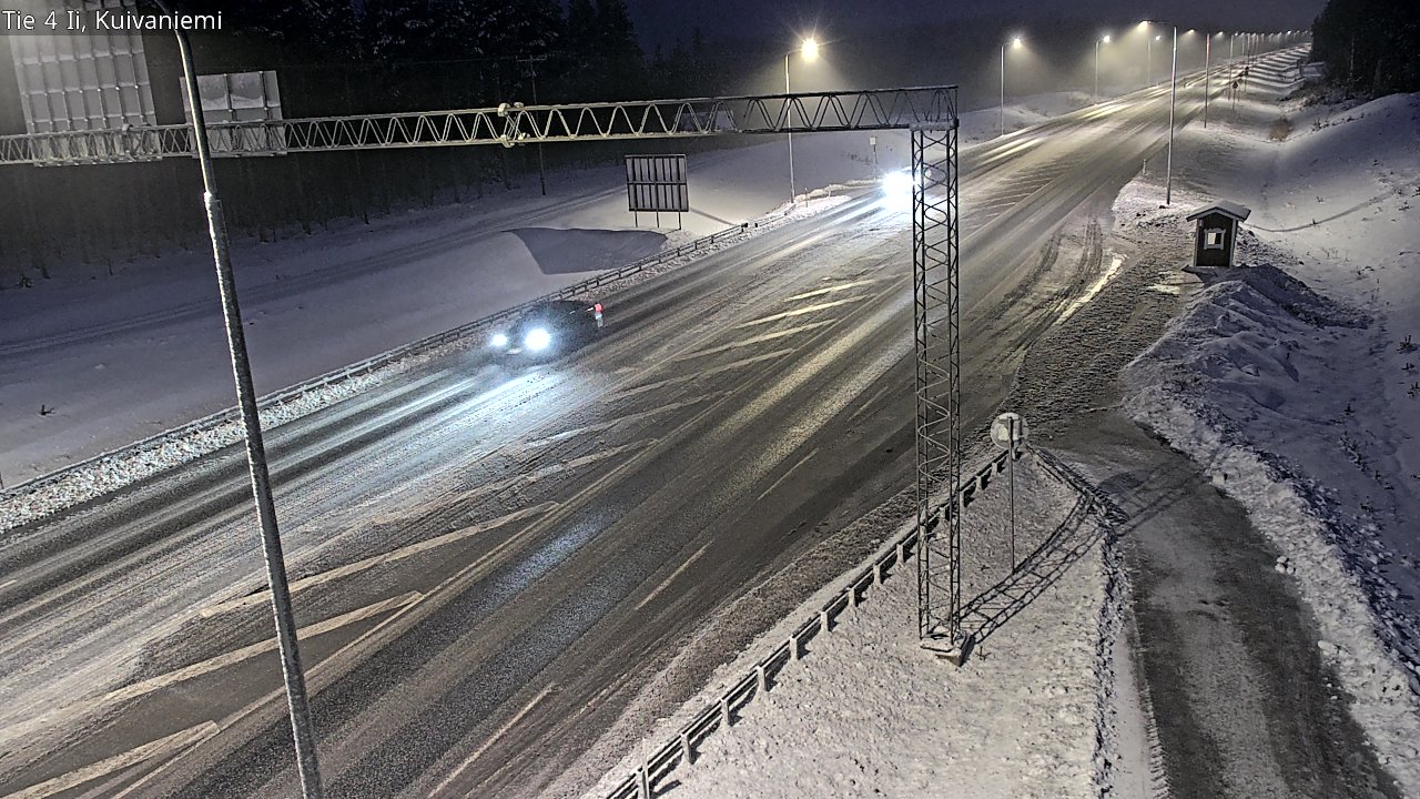 Weather Camera Image Väg 4 Ii, Kuivaniemi, Ii, Pohjois-Pohjanmaa