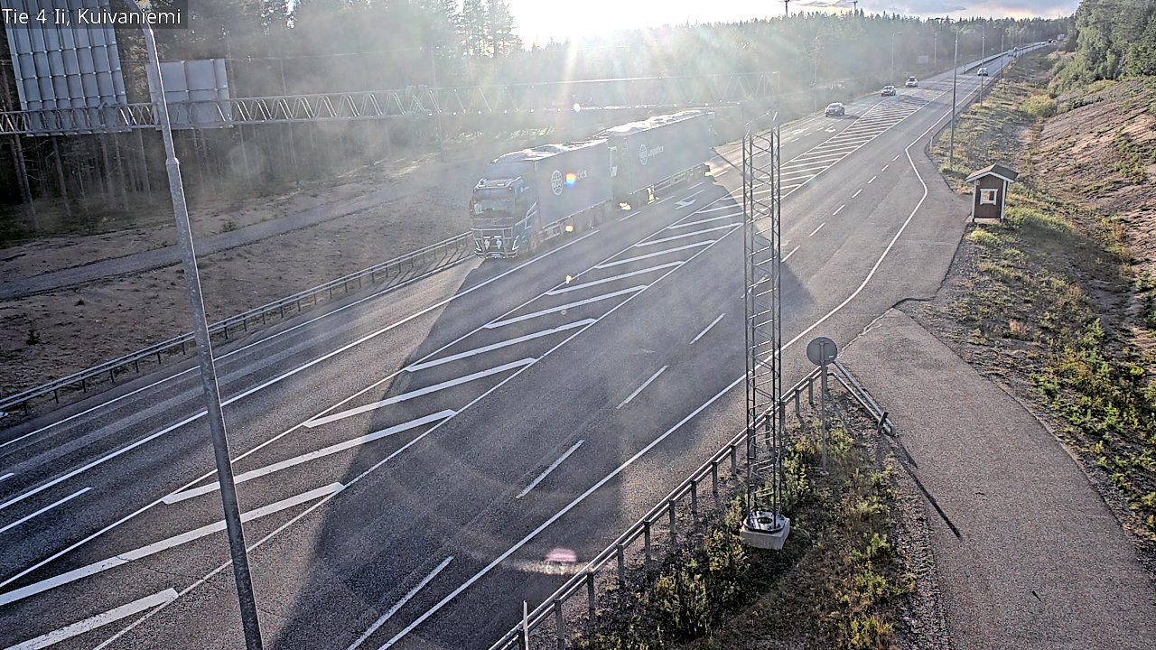 Weather Camera Image Väg 4 Ii, Kuivaniemi, Ii, Pohjois-Pohjanmaa