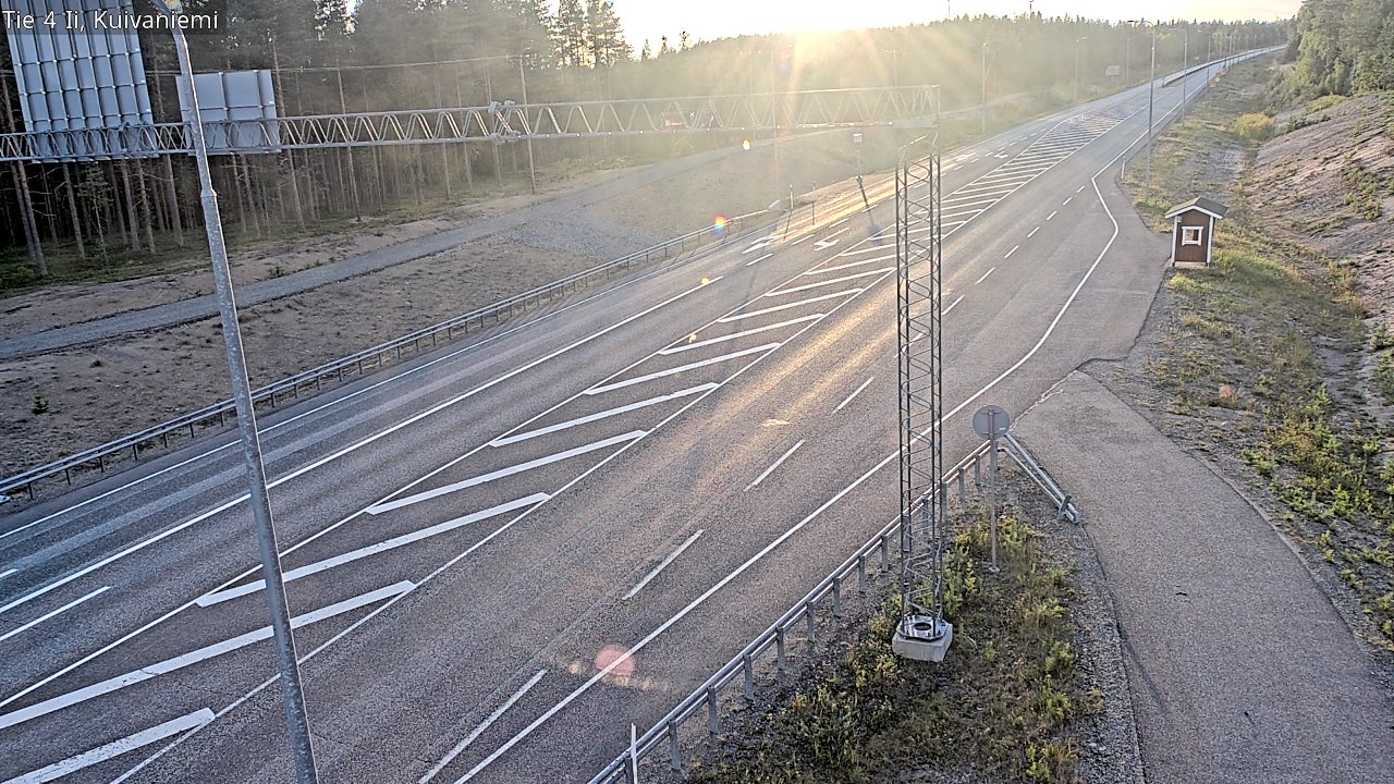 Weather Camera Image Väg 4 Ii, Kuivaniemi, Ii, Pohjois-Pohjanmaa