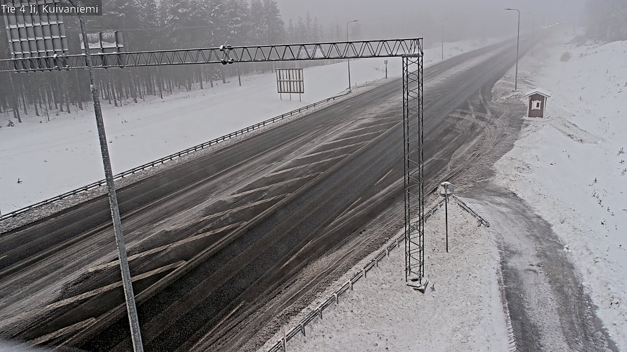 Weather Camera Image Väg 4 Ii, Kuivaniemi, Ii, Pohjois-Pohjanmaa