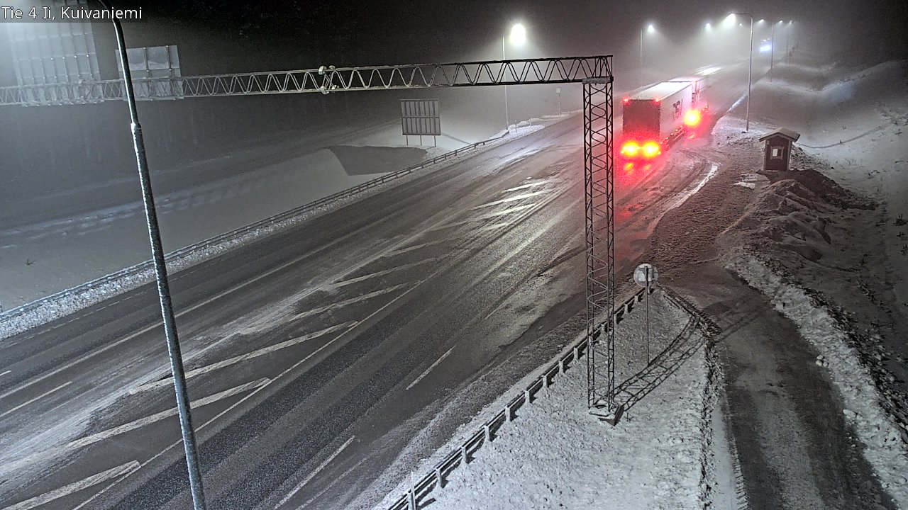 Weather Camera Image Väg 4 Ii, Kuivaniemi, Ii, Pohjois-Pohjanmaa