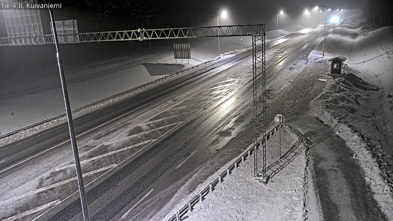 Weather Camera Image Väg 4 Ii, Kuivaniemi, Ii, Pohjois-Pohjanmaa