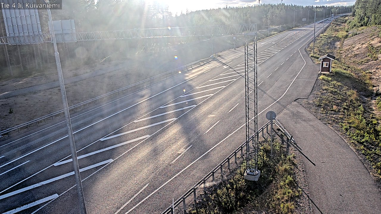 Weather Camera Image Väg 4 Ii, Kuivaniemi, Ii, Pohjois-Pohjanmaa