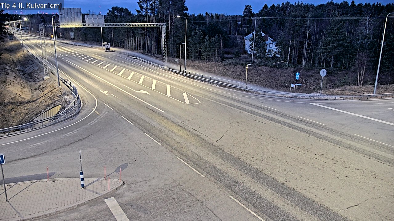 Weather Camera Image Väg 4 Ii, Kuivaniemi, Ii, Pohjois-Pohjanmaa