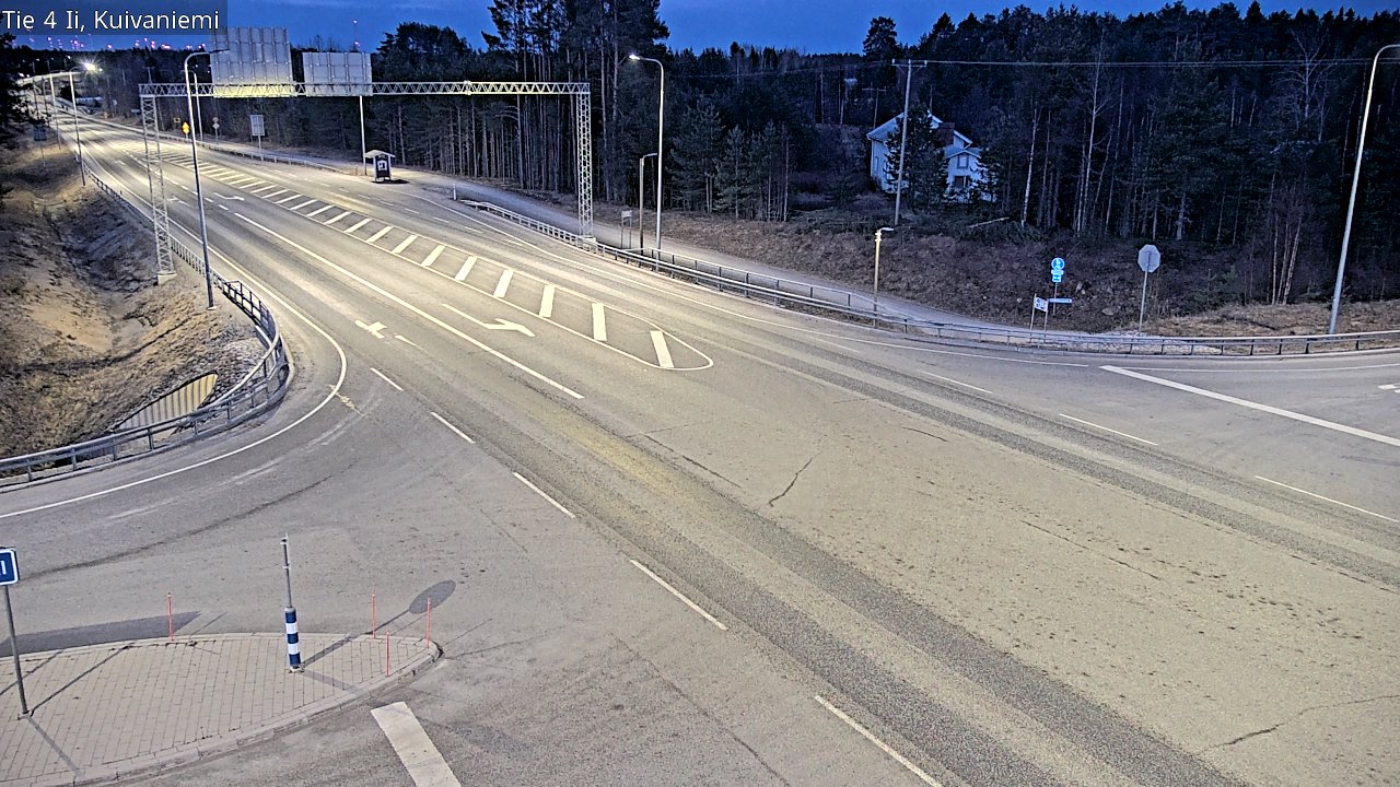 Weather Camera Image Väg 4 Ii, Kuivaniemi, Ii, Pohjois-Pohjanmaa