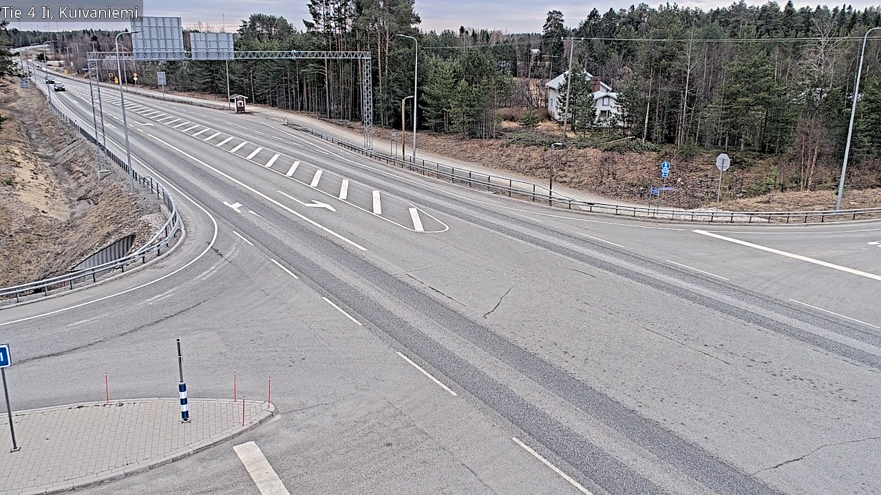Weather Camera Image Väg 4 Ii, Kuivaniemi, Ii, Pohjois-Pohjanmaa