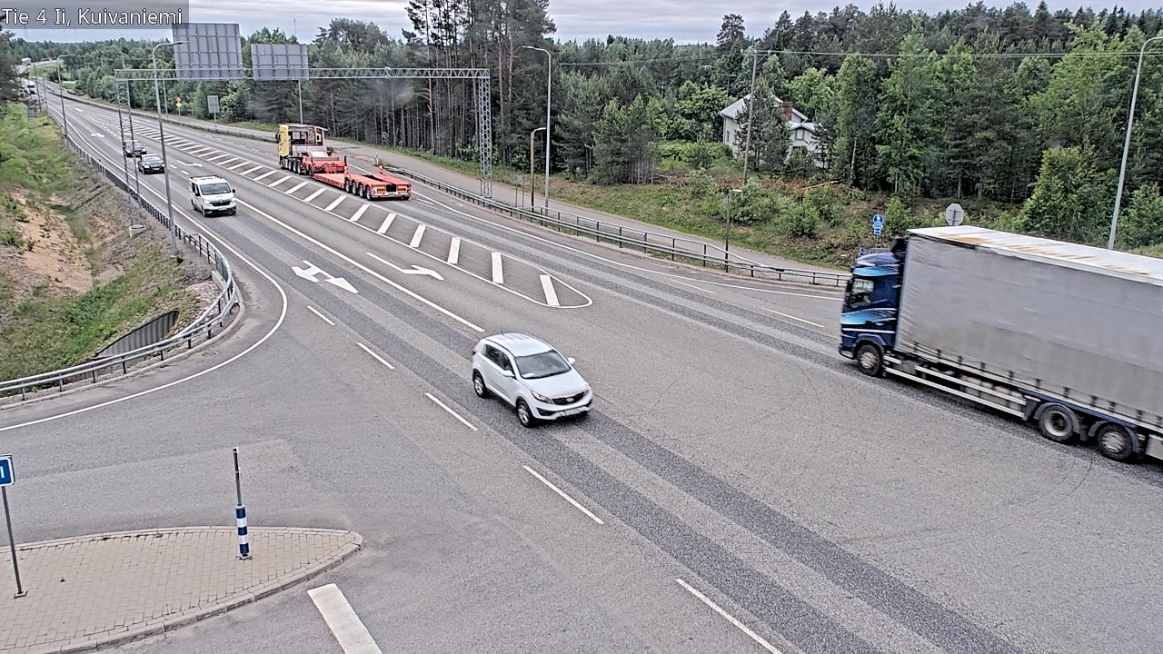 Weather Camera Image Väg 4 Ii, Kuivaniemi, Ii, Pohjois-Pohjanmaa