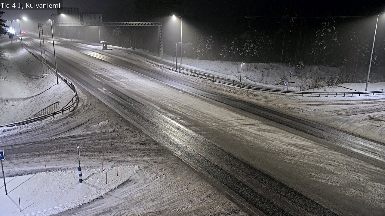 Weather Camera Image Väg 4 Ii, Kuivaniemi, Ii, Pohjois-Pohjanmaa