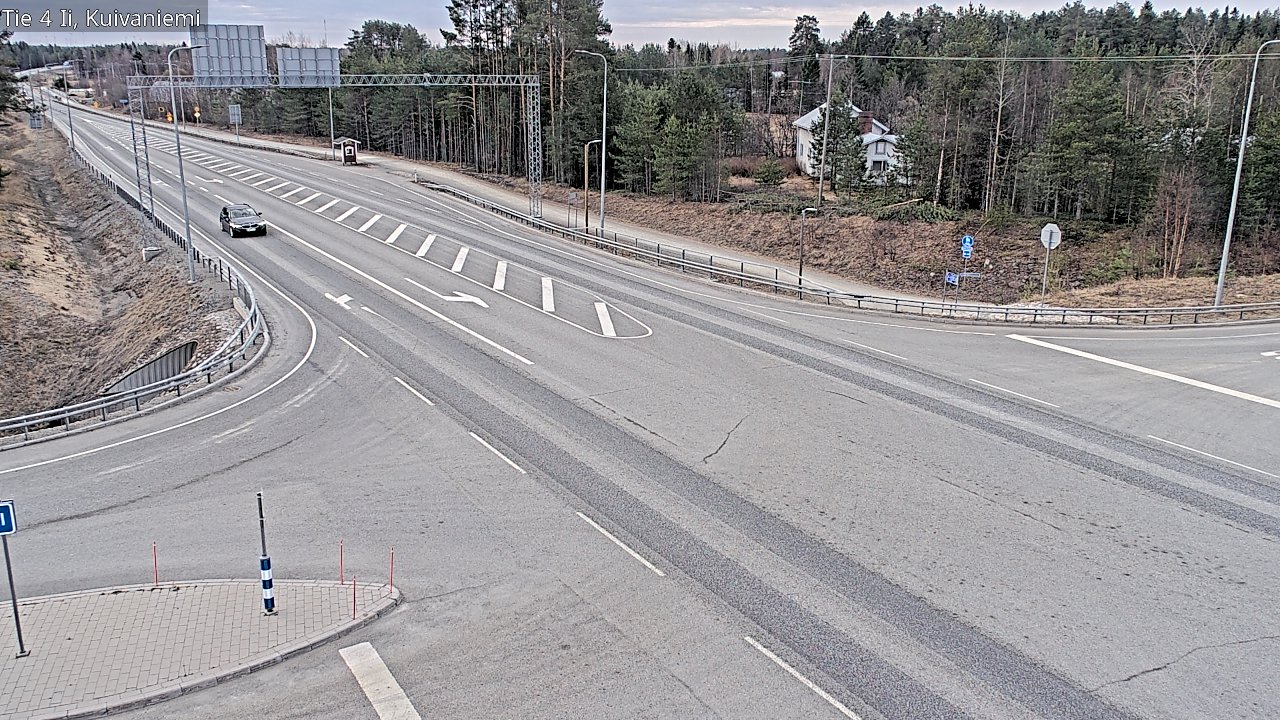 Weather Camera Image Väg 4 Ii, Kuivaniemi, Ii, Pohjois-Pohjanmaa