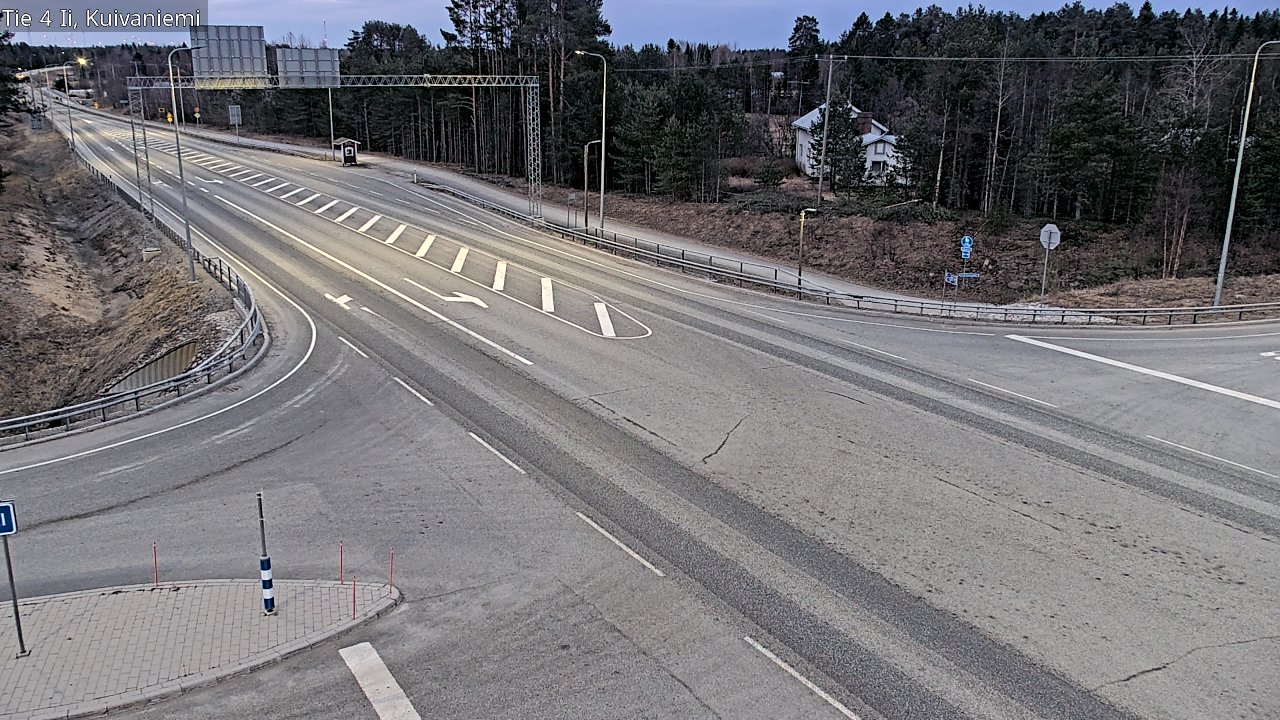 Weather Camera Image Väg 4 Ii, Kuivaniemi, Ii, Pohjois-Pohjanmaa