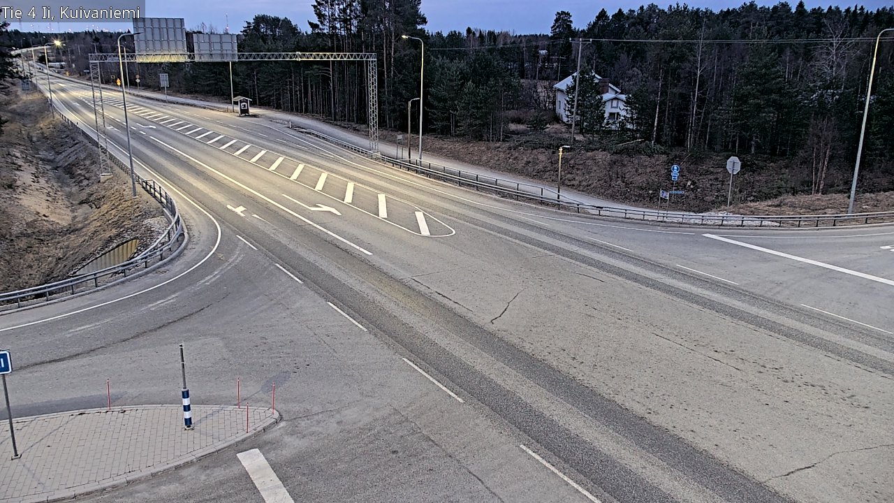 Weather Camera Image Väg 4 Ii, Kuivaniemi, Ii, Pohjois-Pohjanmaa