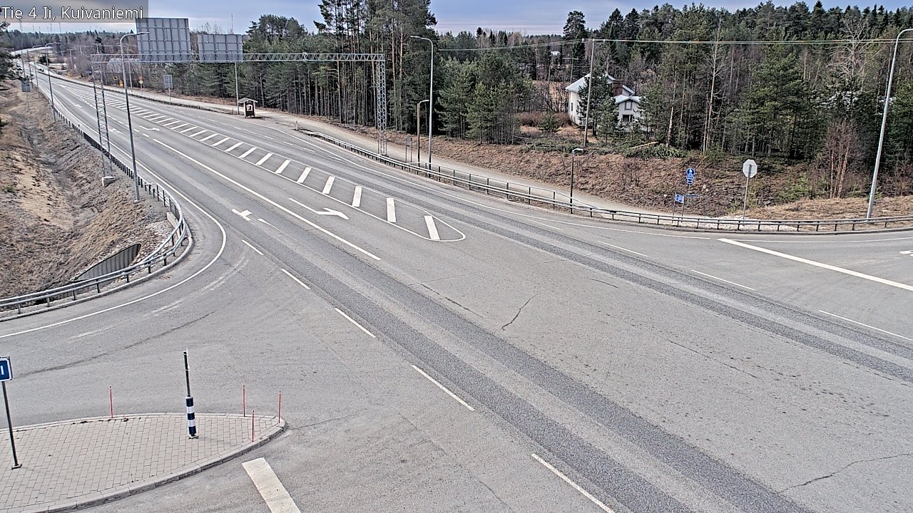 Weather Camera Image Väg 4 Ii, Kuivaniemi, Ii, Pohjois-Pohjanmaa