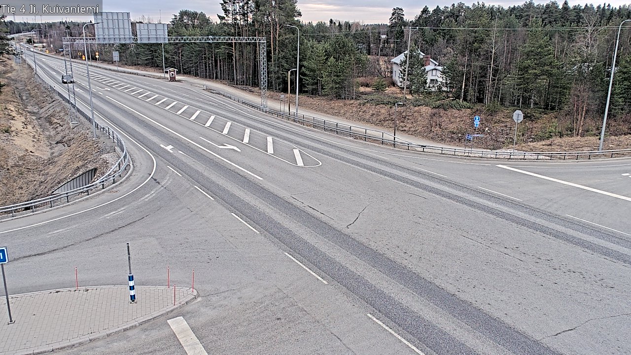 Weather Camera Image Väg 4 Ii, Kuivaniemi, Ii, Pohjois-Pohjanmaa