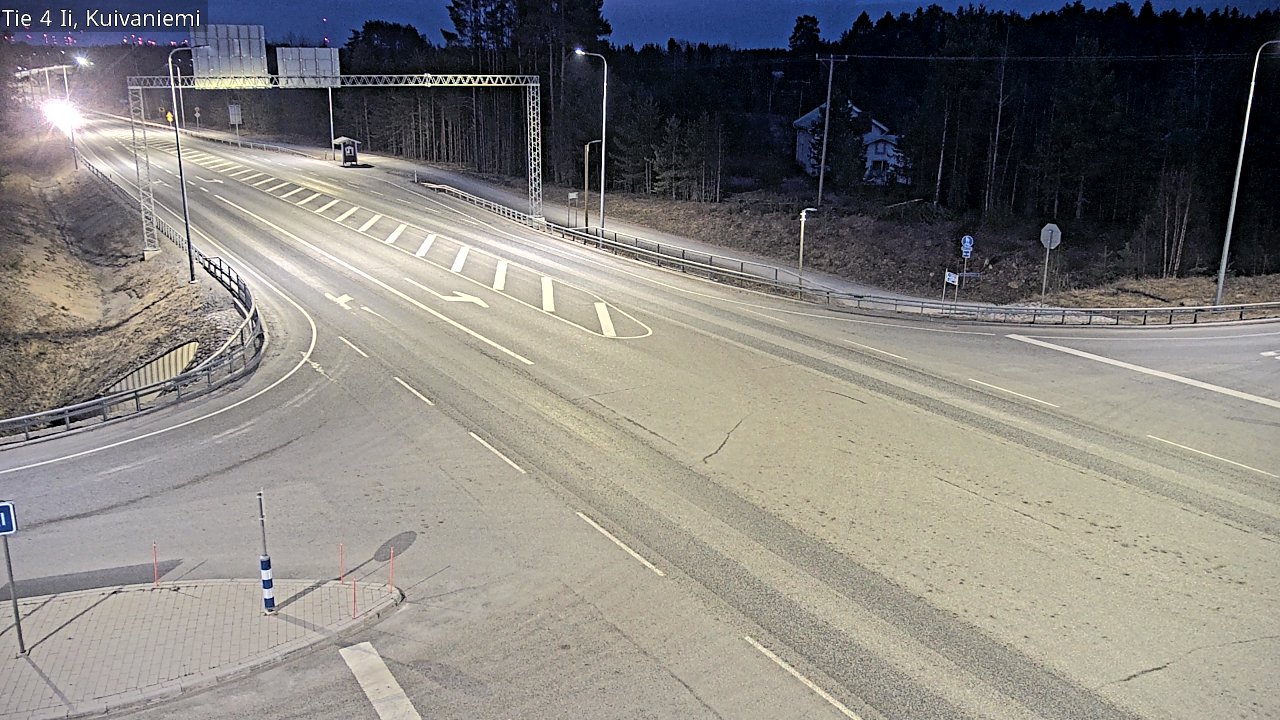 Weather Camera Image Väg 4 Ii, Kuivaniemi, Ii, Pohjois-Pohjanmaa