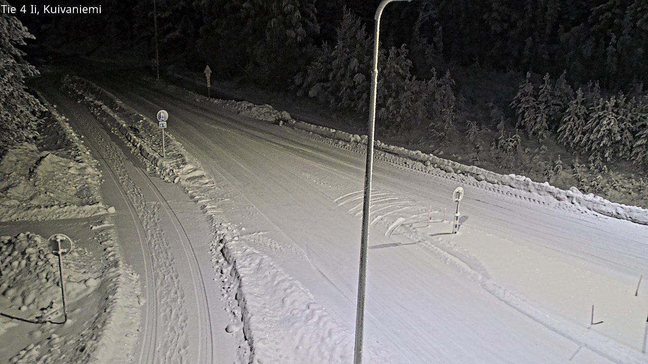 Weather Camera Image Väg 4 Ii, Kuivaniemi, Ii, Pohjois-Pohjanmaa