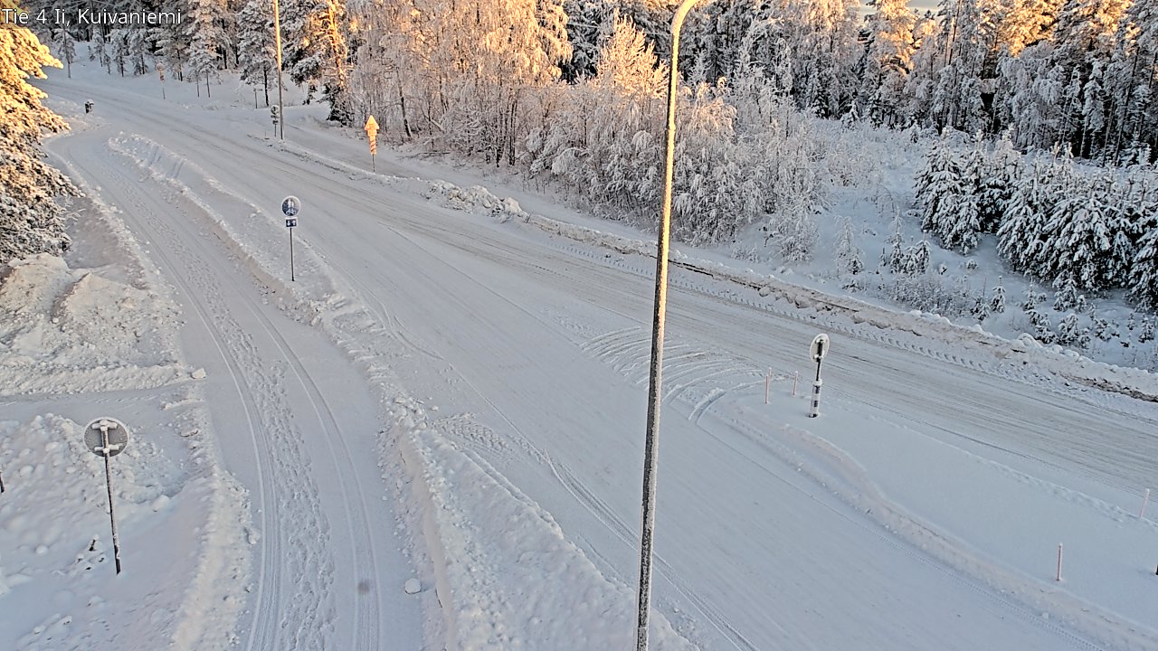 Weather Camera Image Väg 4 Ii, Kuivaniemi, Ii, Pohjois-Pohjanmaa