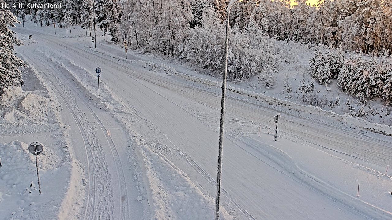 Weather Camera Image Väg 4 Ii, Kuivaniemi, Ii, Pohjois-Pohjanmaa