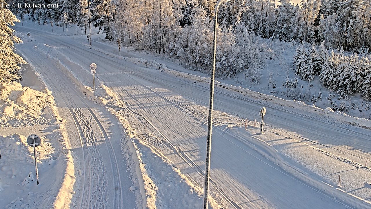 Weather Camera Image Väg 4 Ii, Kuivaniemi, Ii, Pohjois-Pohjanmaa