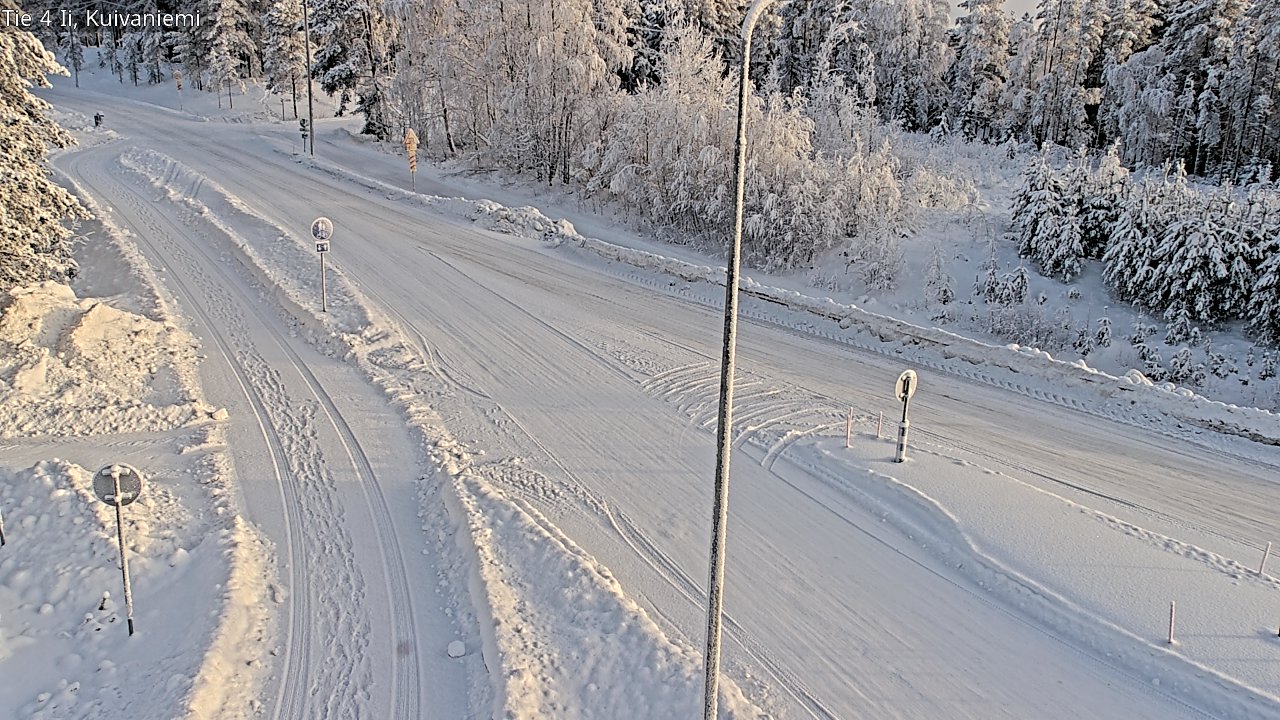 Weather Camera Image Väg 4 Ii, Kuivaniemi, Ii, Pohjois-Pohjanmaa