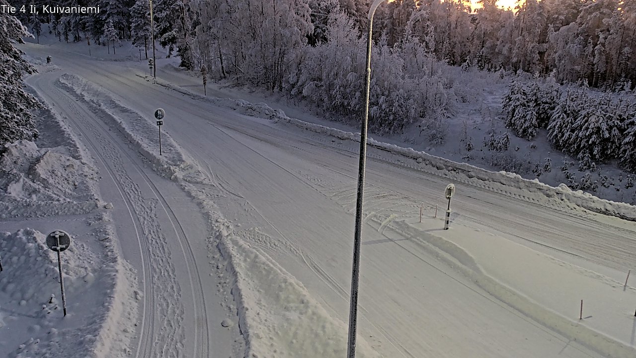 Weather Camera Image Väg 4 Ii, Kuivaniemi, Ii, Pohjois-Pohjanmaa