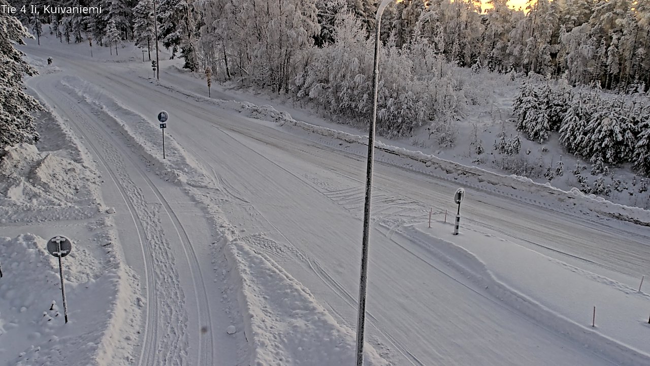 Weather Camera Image Väg 4 Ii, Kuivaniemi, Ii, Pohjois-Pohjanmaa