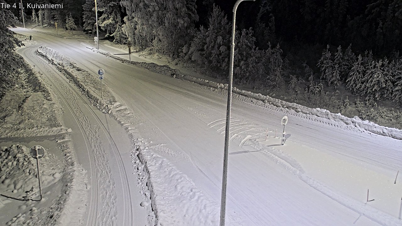 Weather Camera Image Väg 4 Ii, Kuivaniemi, Ii, Pohjois-Pohjanmaa