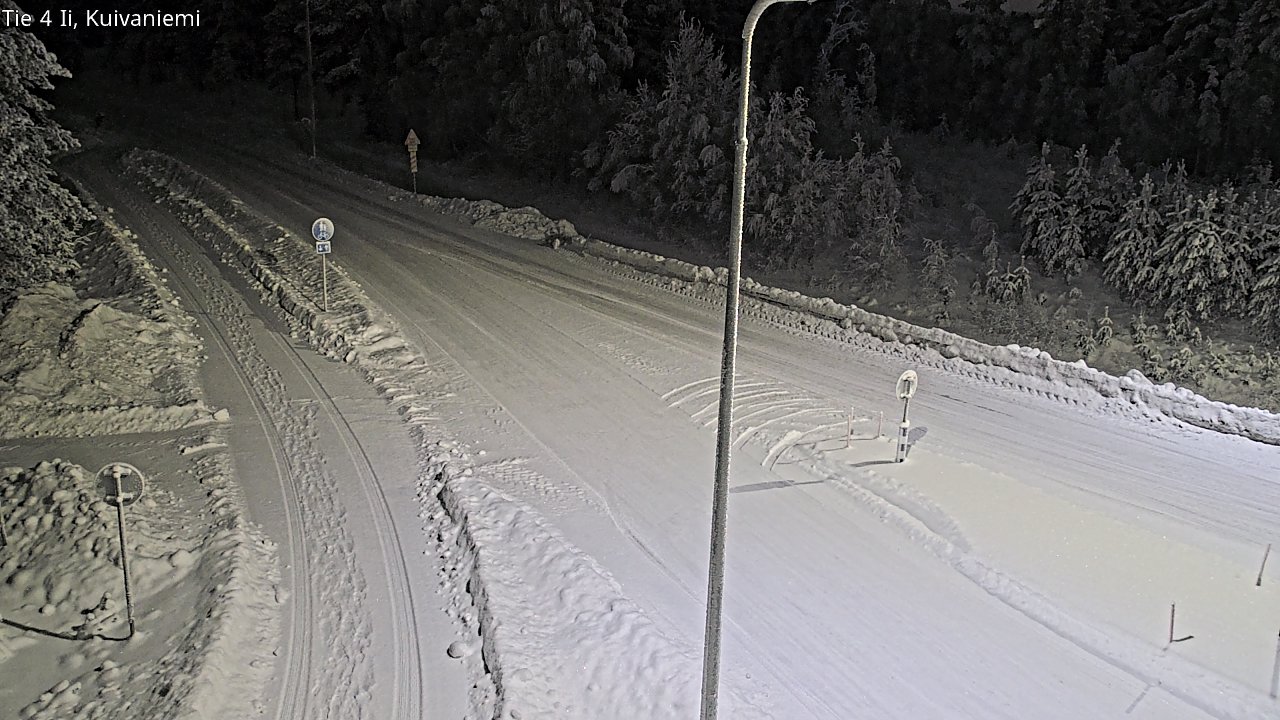 Weather Camera Image Väg 4 Ii, Kuivaniemi, Ii, Pohjois-Pohjanmaa