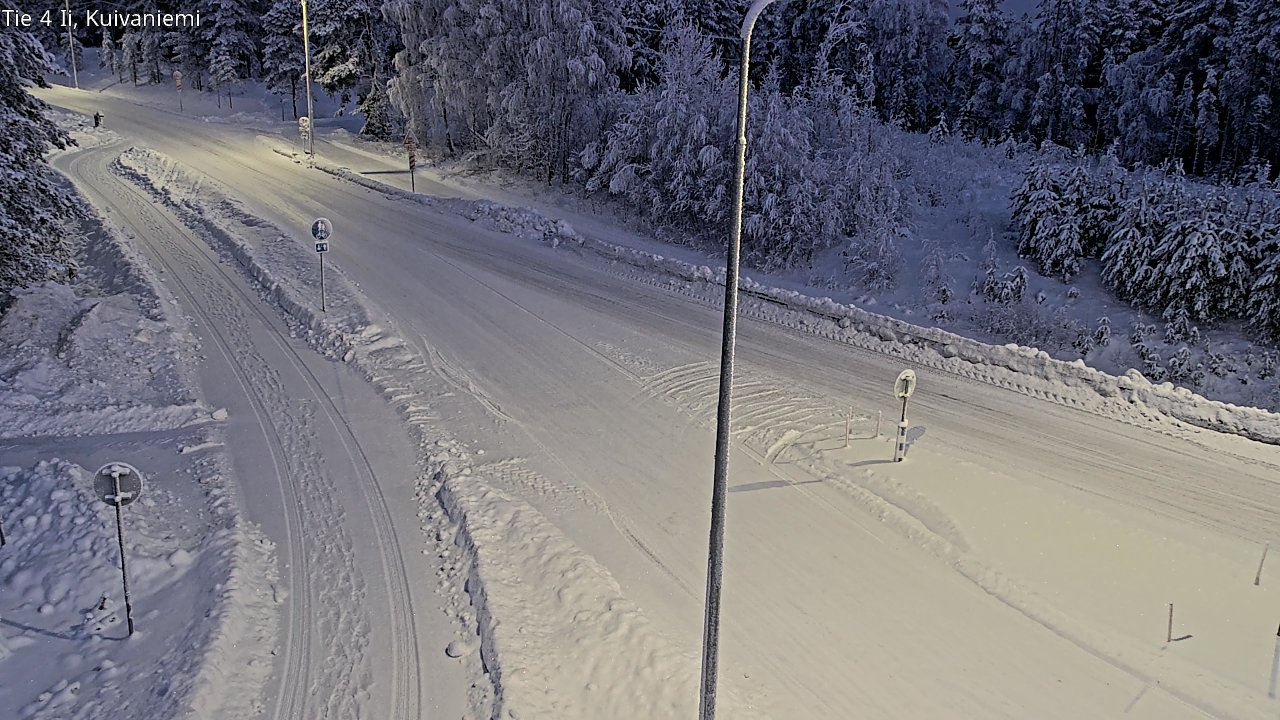 Weather Camera Image Väg 4 Ii, Kuivaniemi, Ii, Pohjois-Pohjanmaa
