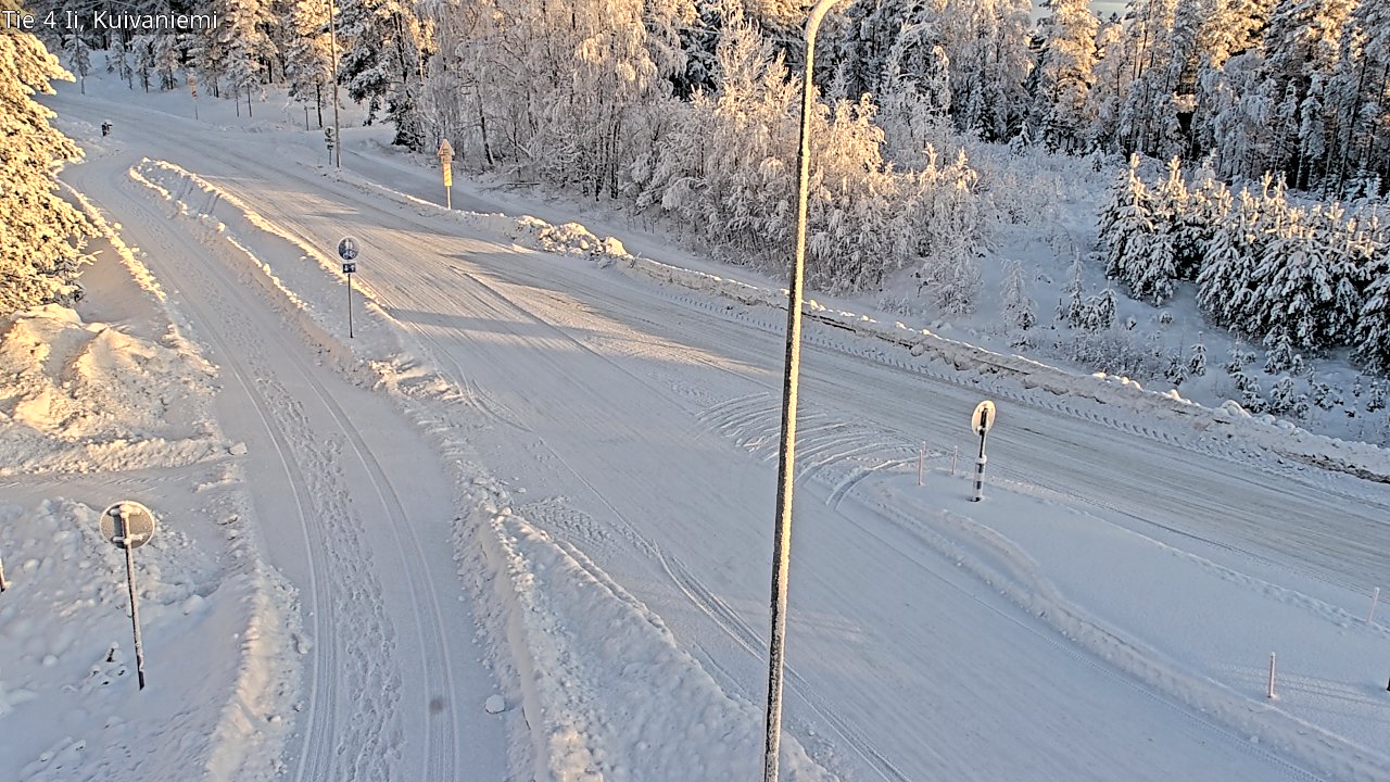 Weather Camera Image Väg 4 Ii, Kuivaniemi, Ii, Pohjois-Pohjanmaa