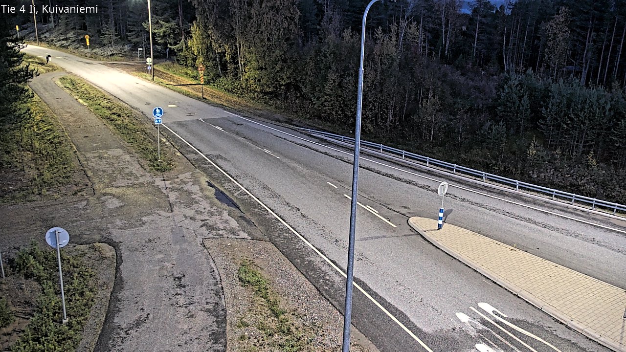 Weather Camera Image Väg 4 Ii, Kuivaniemi, Ii, Pohjois-Pohjanmaa