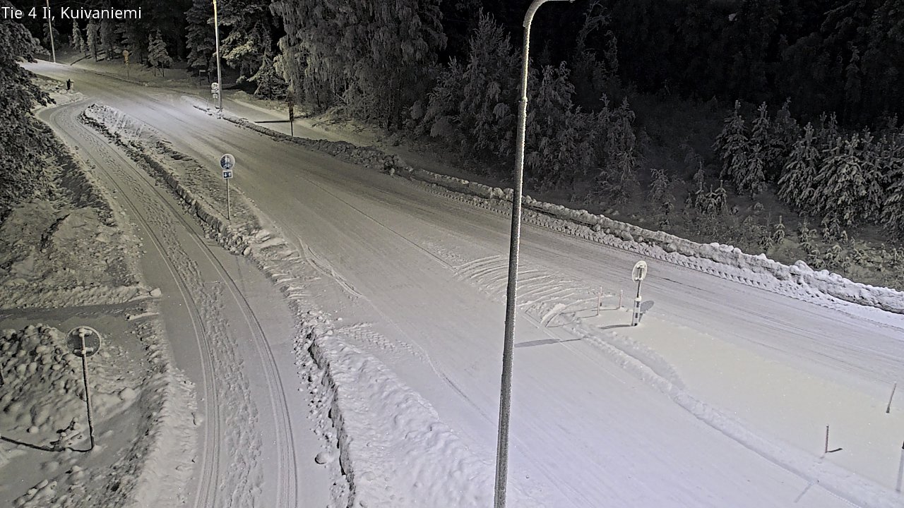 Weather Camera Image Väg 4 Ii, Kuivaniemi, Ii, Pohjois-Pohjanmaa