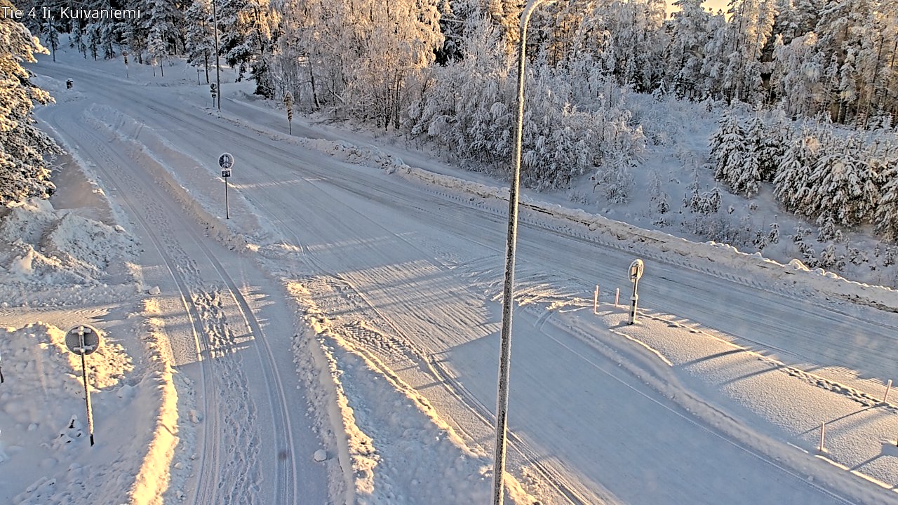 Weather Camera Image Väg 4 Ii, Kuivaniemi, Ii, Pohjois-Pohjanmaa