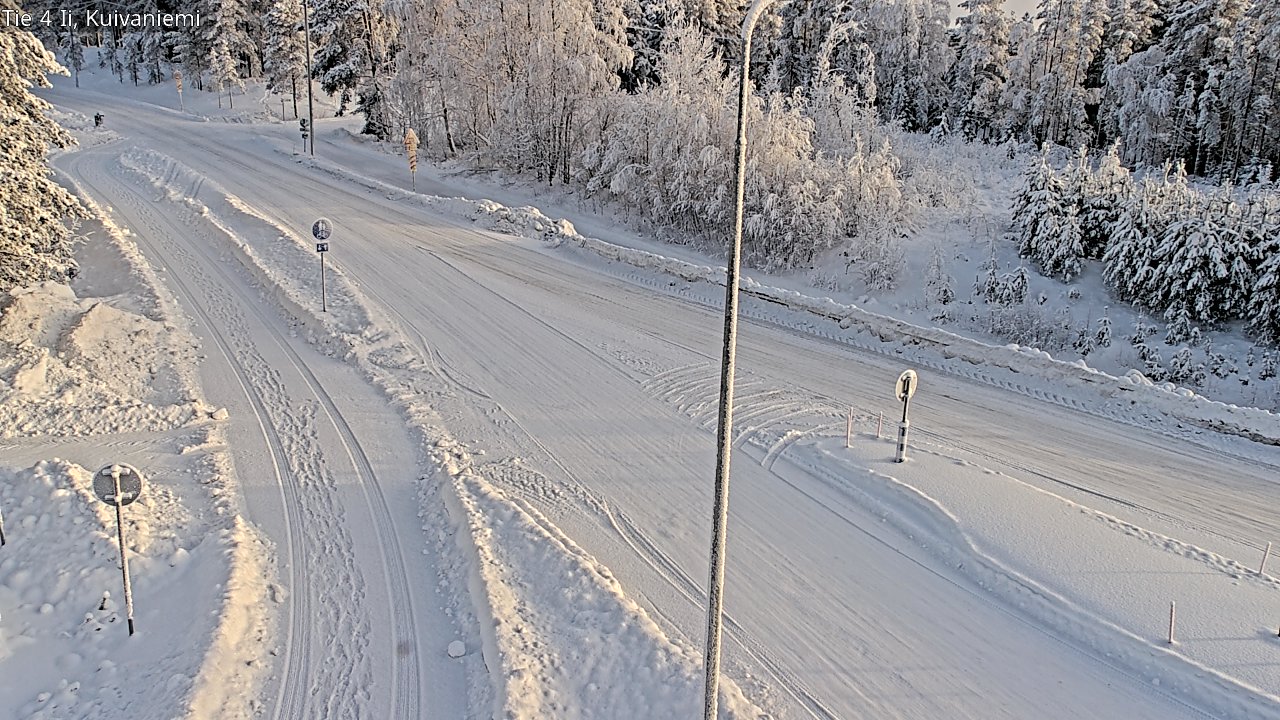 Weather Camera Image Väg 4 Ii, Kuivaniemi, Ii, Pohjois-Pohjanmaa