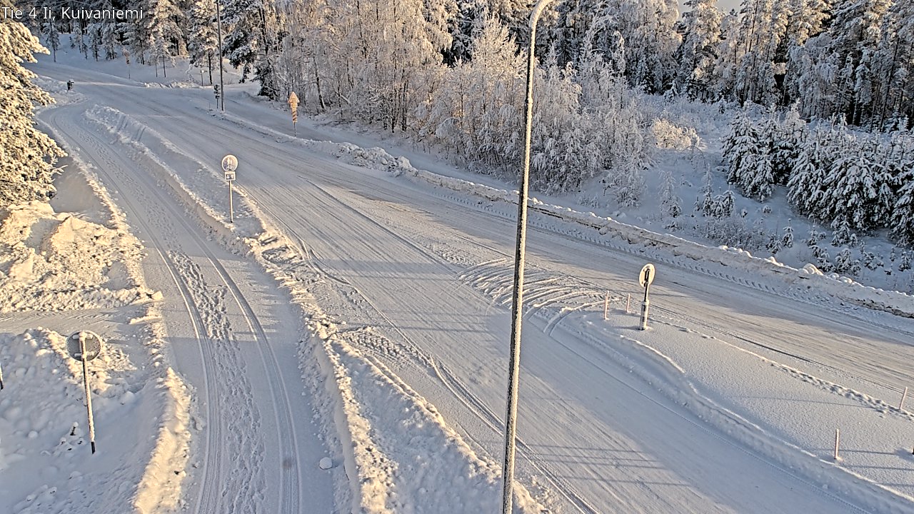 Weather Camera Image Väg 4 Ii, Kuivaniemi, Ii, Pohjois-Pohjanmaa