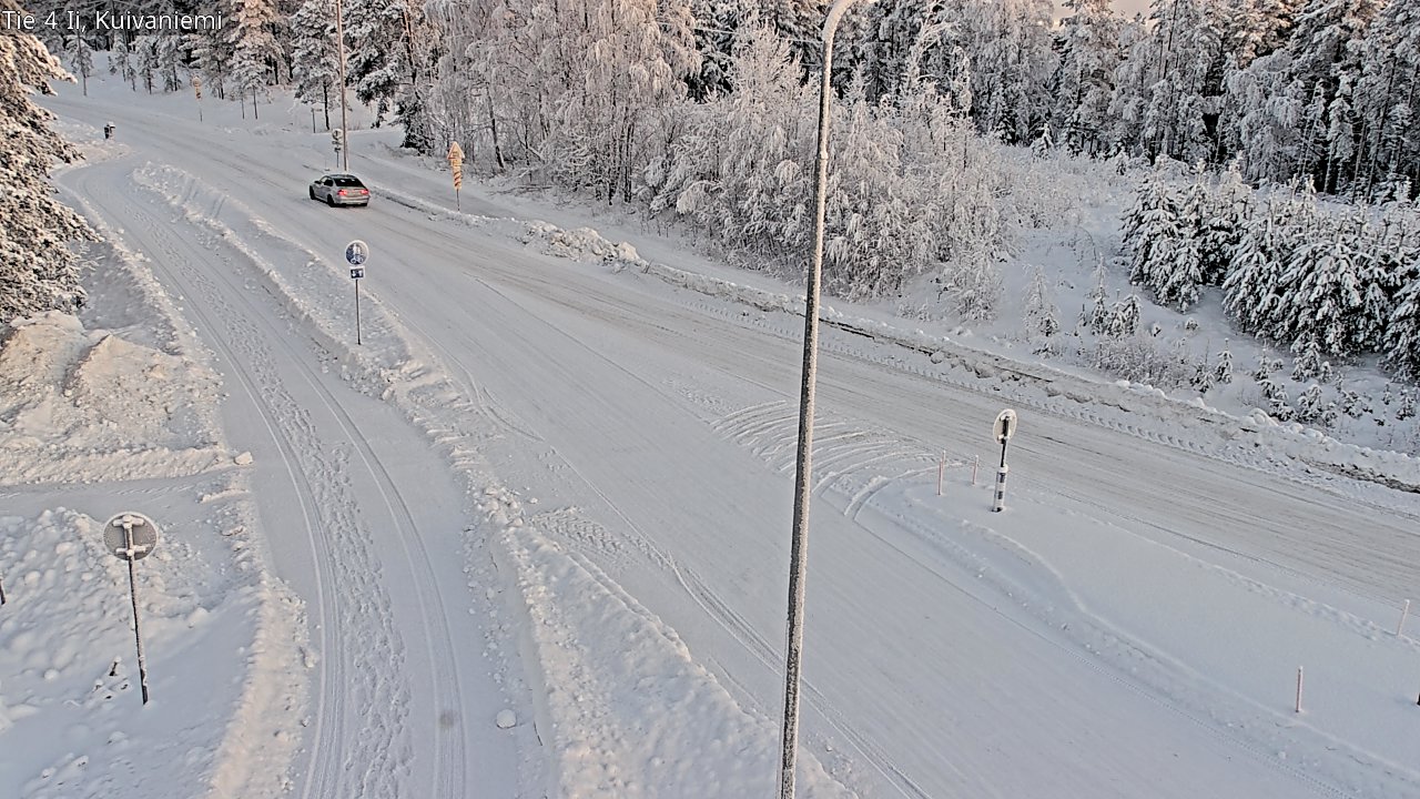 Weather Camera Image Väg 4 Ii, Kuivaniemi, Ii, Pohjois-Pohjanmaa