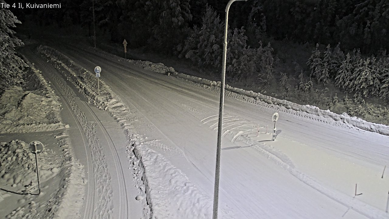 Weather Camera Image Väg 4 Ii, Kuivaniemi, Ii, Pohjois-Pohjanmaa