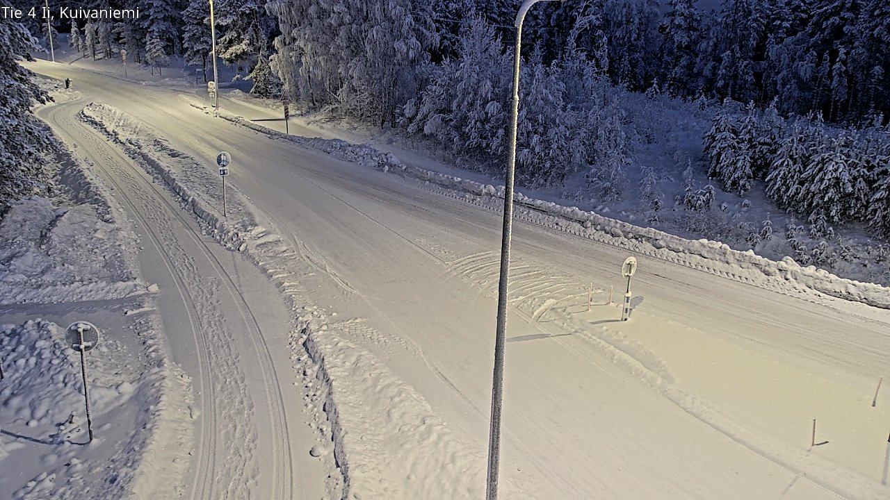 Weather Camera Image Väg 4 Ii, Kuivaniemi, Ii, Pohjois-Pohjanmaa