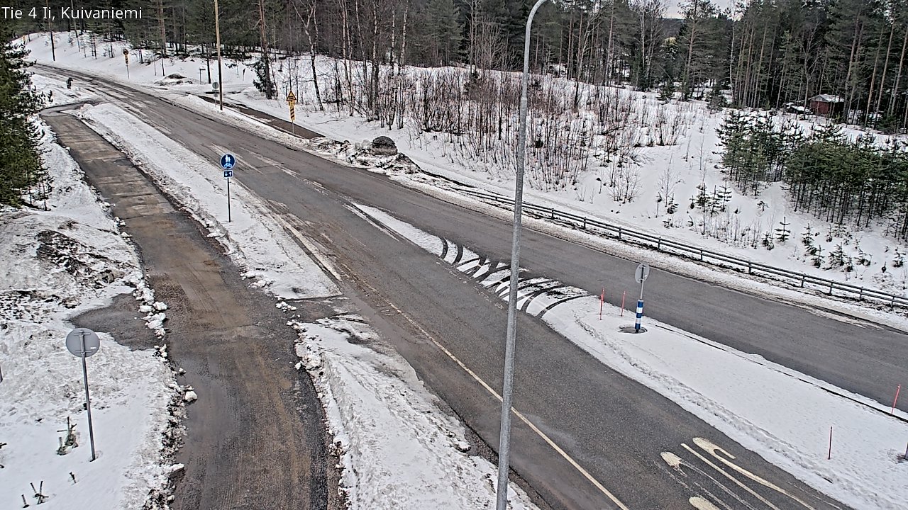 Weather Camera Image Väg 4 Ii, Kuivaniemi, Ii, Pohjois-Pohjanmaa