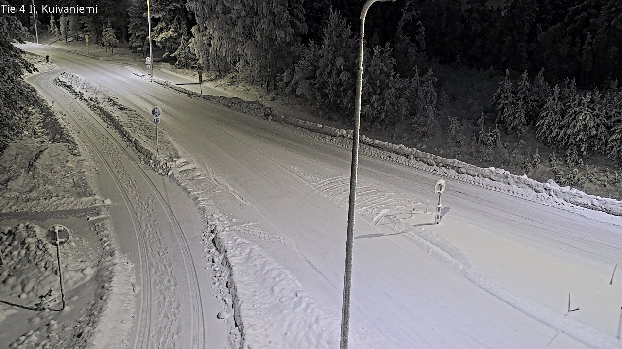 Weather Camera Image Väg 4 Ii, Kuivaniemi, Ii, Pohjois-Pohjanmaa