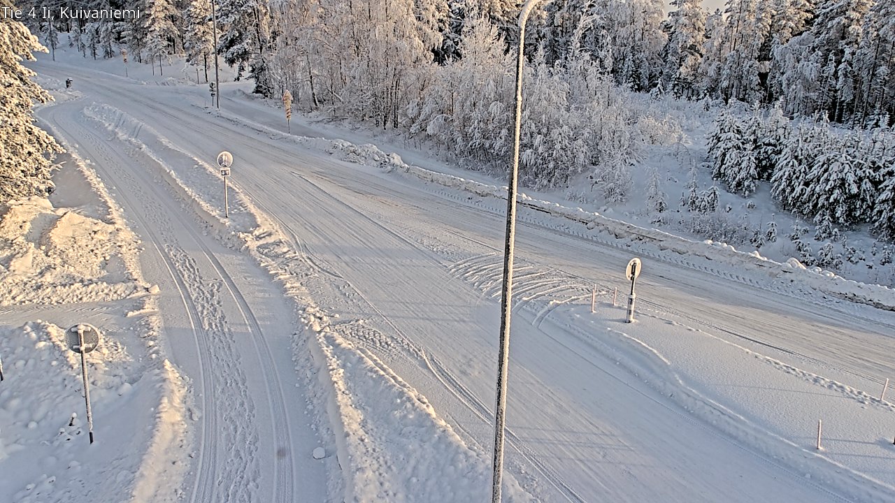 Weather Camera Image Väg 4 Ii, Kuivaniemi, Ii, Pohjois-Pohjanmaa