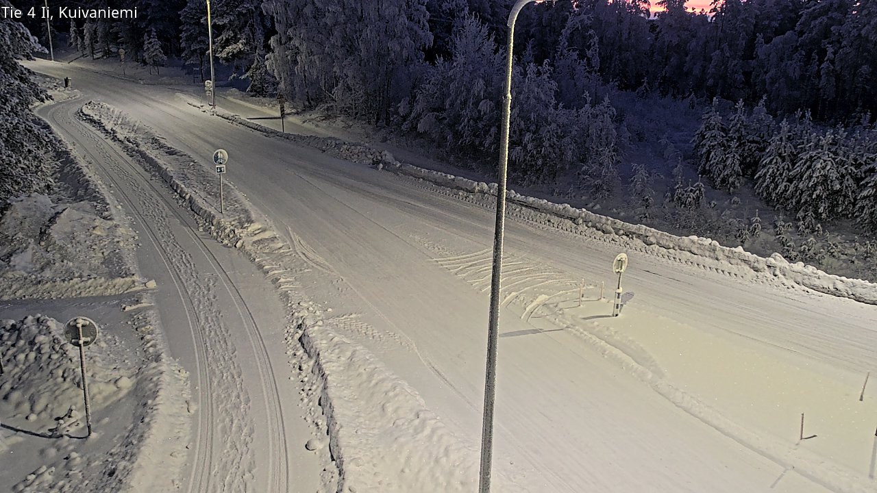 Weather Camera Image Väg 4 Ii, Kuivaniemi, Ii, Pohjois-Pohjanmaa