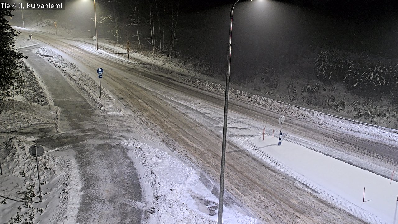 Weather Camera Image Väg 4 Ii, Kuivaniemi, Ii, Pohjois-Pohjanmaa