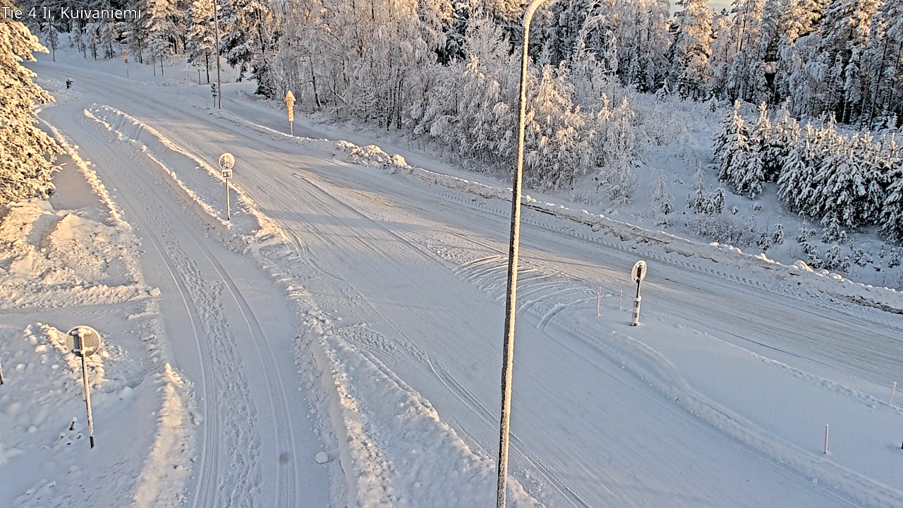 Weather Camera Image Väg 4 Ii, Kuivaniemi, Ii, Pohjois-Pohjanmaa
