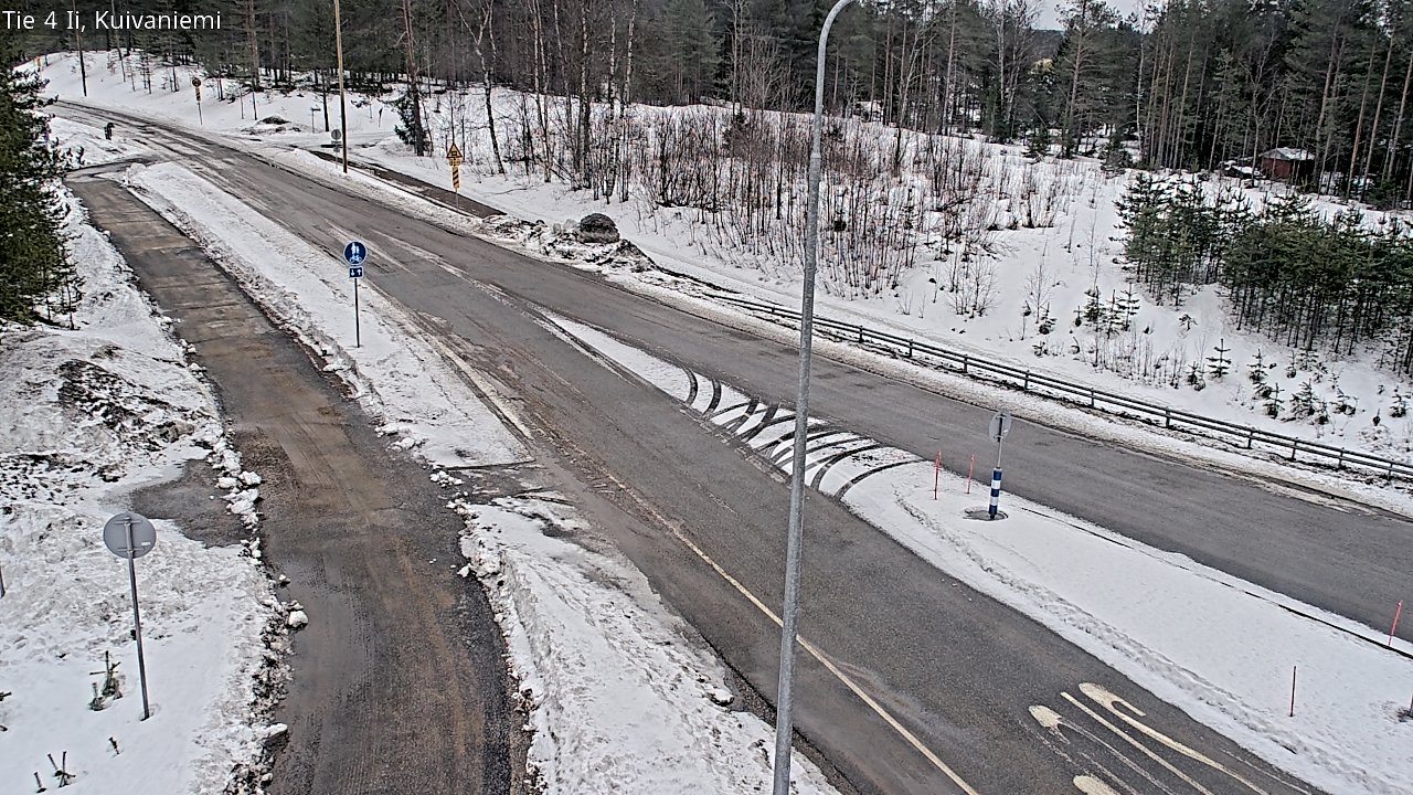 Weather Camera Image Väg 4 Ii, Kuivaniemi, Ii, Pohjois-Pohjanmaa