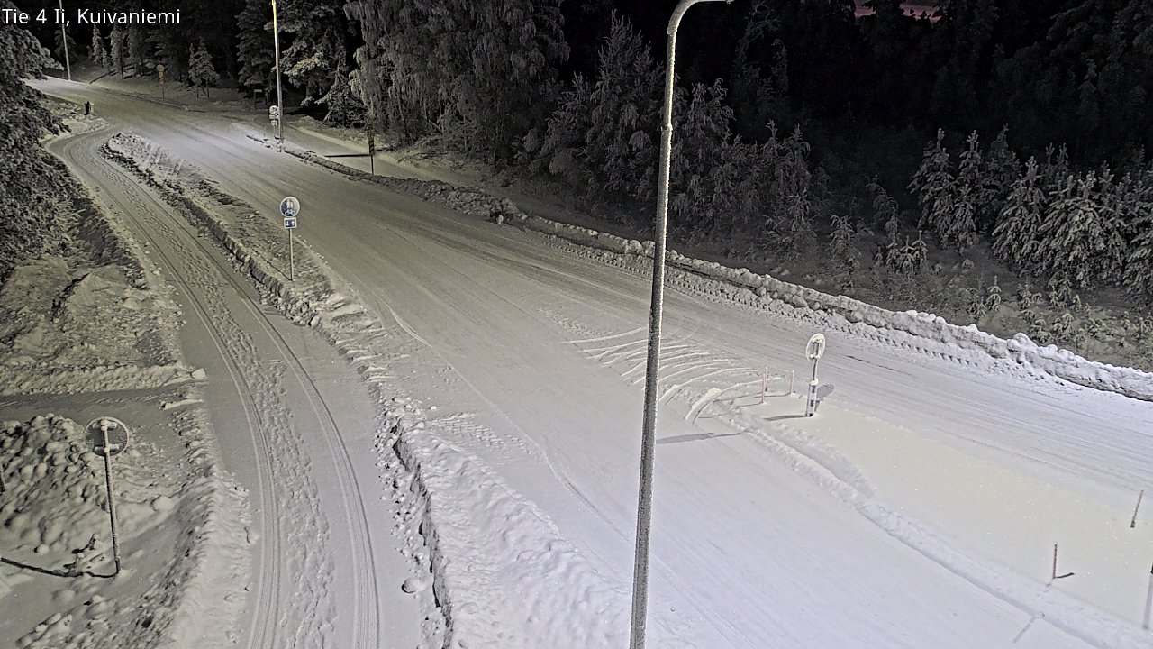 Weather Camera Image Väg 4 Ii, Kuivaniemi, Ii, Pohjois-Pohjanmaa