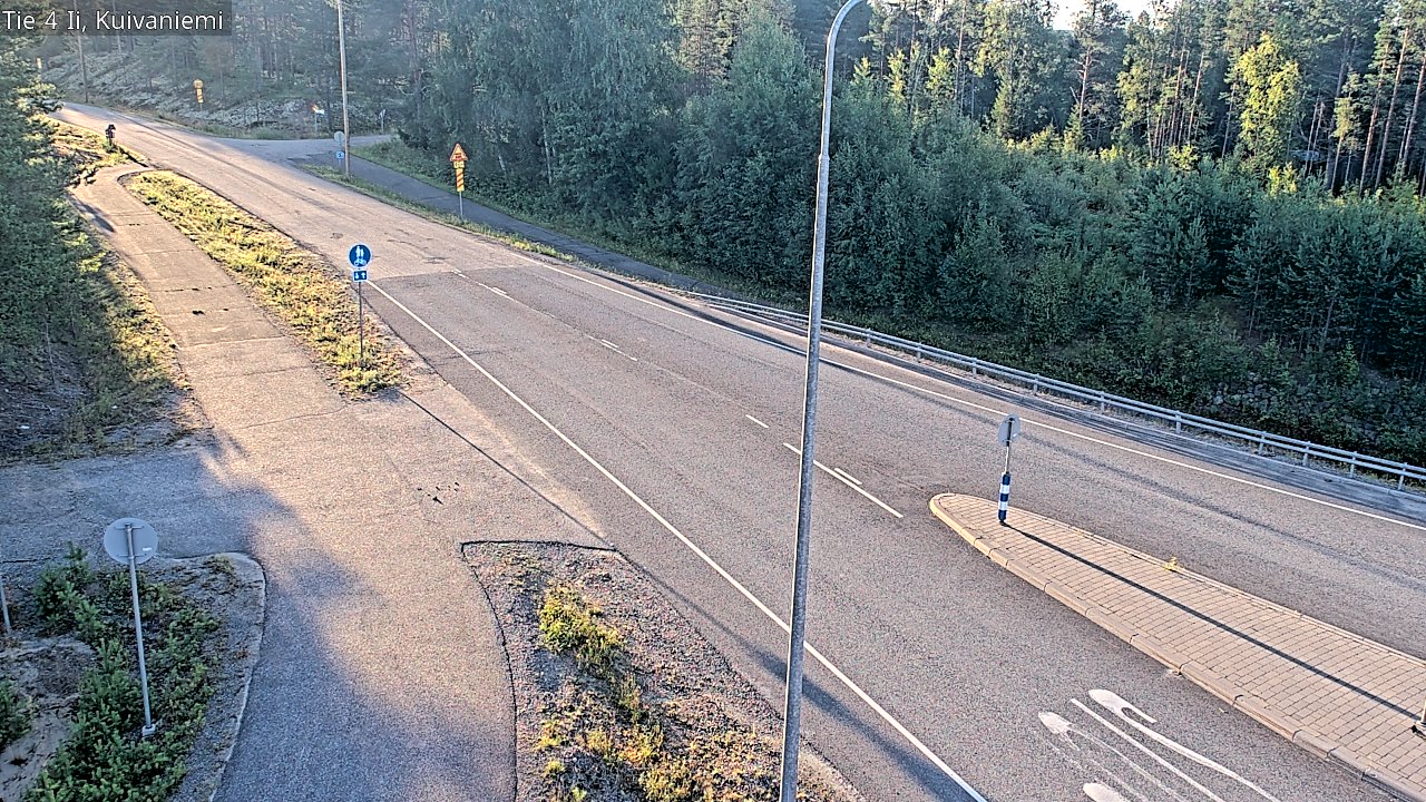 Weather Camera Image Väg 4 Ii, Kuivaniemi, Ii, Pohjois-Pohjanmaa
